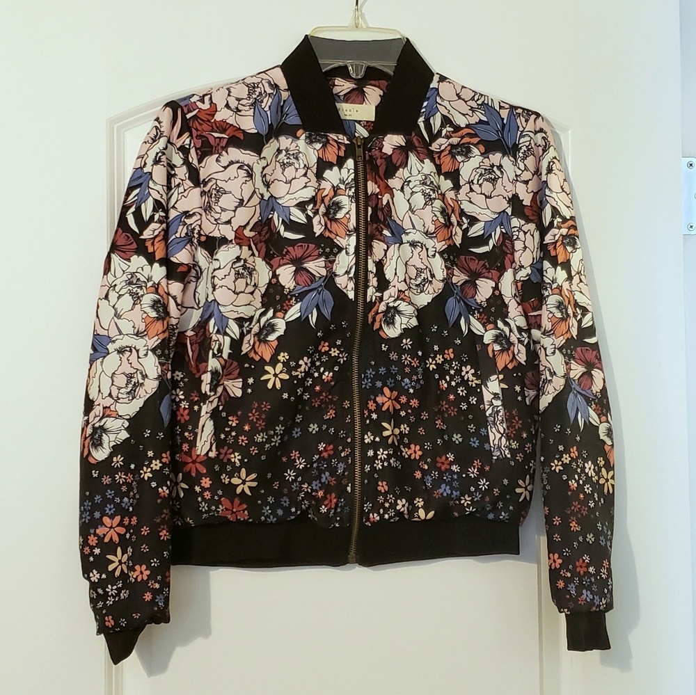 Elodie Floral Bomber Jacker